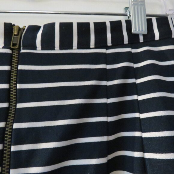 HEIDI MERRICK Kubo Navy White Striped Pencil Skirt Coastal Preppy - Size S - Picture 11 of 14